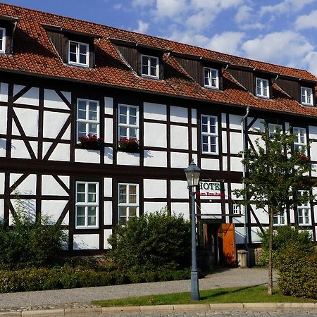 Hotel Zum Brauhaus เควดลินบวร์ก ภายนอก รูปภาพ