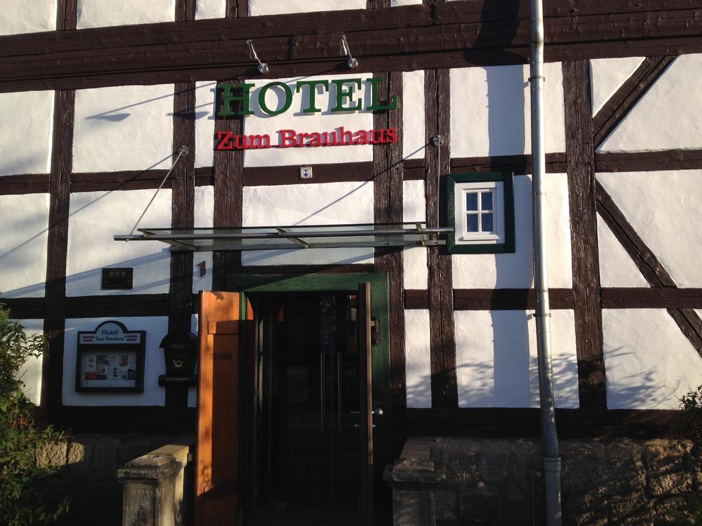 Hotel Zum Brauhaus เควดลินบวร์ก ภายนอก รูปภาพ