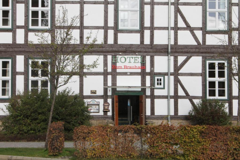 Hotel Zum Brauhaus เควดลินบวร์ก ภายนอก รูปภาพ