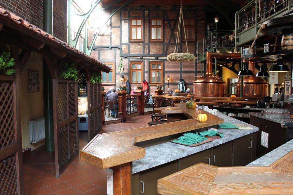 Hotel Zum Brauhaus เควดลินบวร์ก ภายนอก รูปภาพ